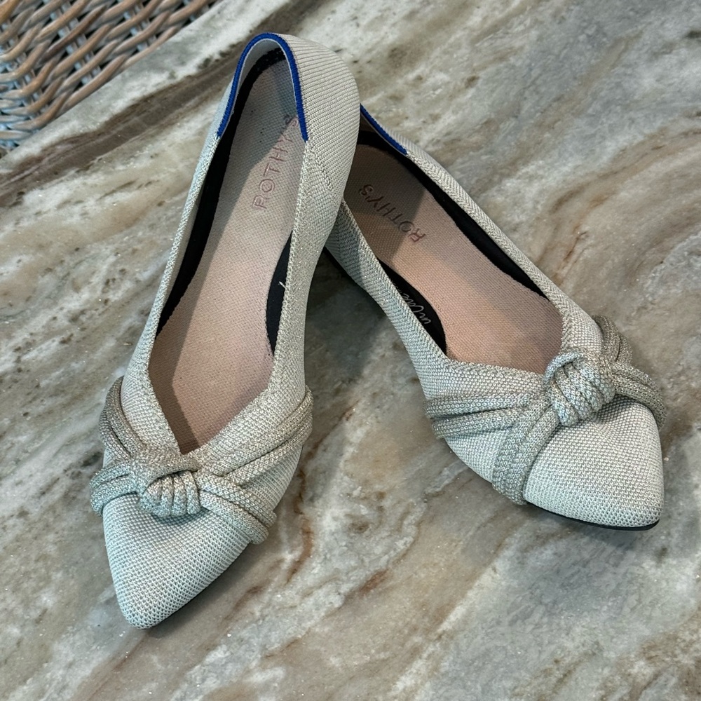 Women’s ROTHY’S The Point II- Diamond Metallic. Size 11 - Picture 4 of 8